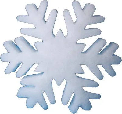 Produktbild von Schneeflocke aus Schneewatte 29 cm, ca.2 cm dick, 12er Pack, schwer entflammbar DIN 4102 B1 (EUR 2,30/Stück), Winterdekoration, Schneeimitat