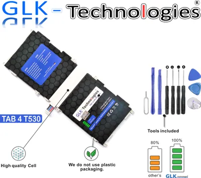 Produktbild von GLK-TECHNOLOGIES AKKU für ORIGINAL Samsung EB-BT530FBE Galaxy TAB 4 10.1 SM-T530