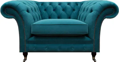 Produktbild von Chesterfield Luxus Blau Sessel Designer Einrichtung Sitz Wohnzimmer