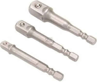 Produktbild von KRAFTMANN 8204 Adaptersatz für Bohrmaschinen, 6,3 (1/4) - 10 (3/8) - 12,5 (1/2)