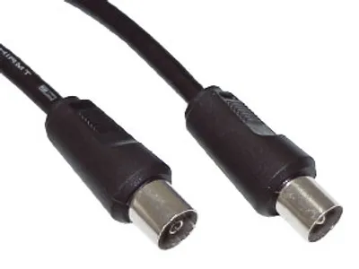 Immagine prodotto di Cavo di collegamento dell'antenna, diritto, 2,5 m, nero, 75dB