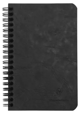 Produktbild von Clairefontaine Spiralheft Age Bag 11x17 cm 60 Blatt 90 g liniert Schwarz