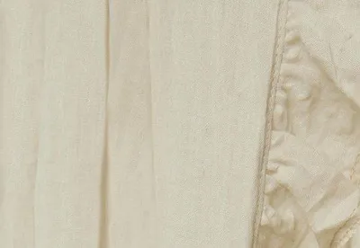 Imagen del producto de Ibenzoa® Cielo de cama con volantes – Beige, 245 cm, 80% poliéster/20% algodón, dosel para niños de estilo vintage, se instala sin necesidad de taladrar (barra no incluida)