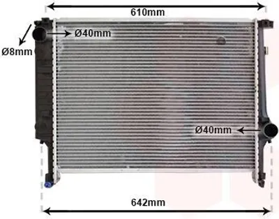 Produktbild von VAN WEZEL 06002132 Kühler Wasserkühler Motorkühler für BMW 3 Limousine (E36) 3 Cabrio (E36) Z3 Roadster (E36) Z3 Coupe (E36)