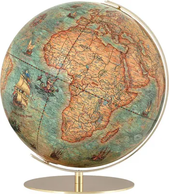 Produktbild von Columbus Imperial Tischglobus, 400 mm, Leuchtglobus, mit historischem Kartenbild