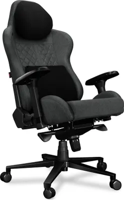 Produktbild von YUMISU Gaming Stuhl Bürostuhl 2050 Magnetic Höhenverstellbar bis 150kg Belastbar Rückenlehne und Sitz aus Kaltschaum GRAU BLACK Stoff