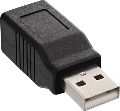 Image de Adaptateur USB 2.0, InLine®, prise A sur prise femelle B