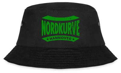 Produktbild von Spreadshirt Nordkurve Hannover Fußball Fan Fischerhut, L/XL (Caps), Schwarz
