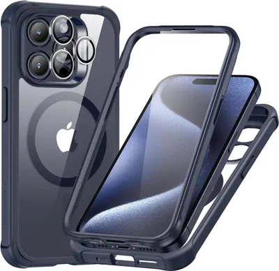 Produktbild von ESR iPhone 15 Pro Max Hülle MagSafe 360 Grad Stoßfest Militärnorm Magnetisch Klar