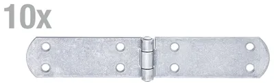Immagine prodotto di Alberts 869038 Cerniera per casse, con perno rivettato, acciaio inox, 200 x 35 mm, set da 10