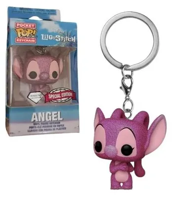 Imagen del producto de Funko Pop! Disney: Lilo & Stitch - Edición especial "Angel Diamond", llavero coleccionable