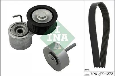 Produktbild von INA 529 0245 10 Keilrippenriemensatz für AUDI A4 Avant (8K5, B8)