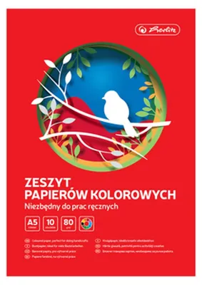 Zdjęcie produktu dla Papier kolorowy A5, 10 kartek