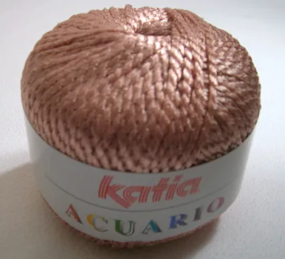 Produktbild von ACUARIO, Viskose-Bändchengarn von KATIA, Farbe 13 (lachs), ca. 125m/50g