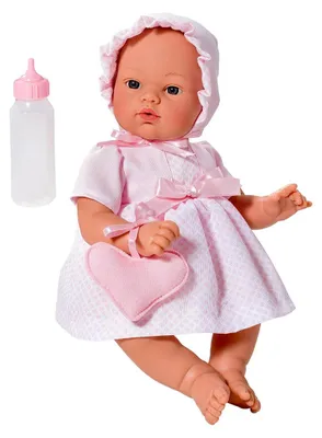 Produktbild von Asi Babypuppe Koke 36cm - Puppenspielzeug - rosa Kleid