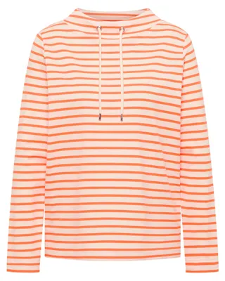 Produktbild von Cecil (304) TOS Striped Funnel Neck, pearl beige 26504 26504 S