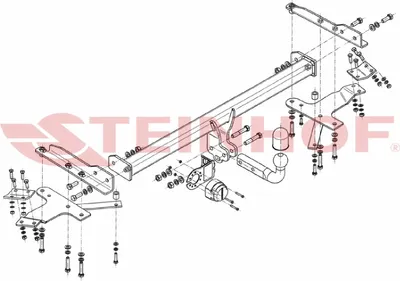 Produktbild von Z548112 Anhängerkupplung passend für TOYOTA Corolla Verso 04/2004-2009 starr