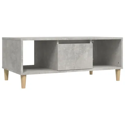 Zdjęcie produktu dla vidaXL Stolik kawowy betonowy szary 90x50x36,5 cm materiał drewnopochodny