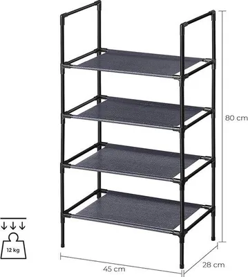 Produktbild von Famanu Schuhregal stapelbar - 28 x 45 x 80 cm
