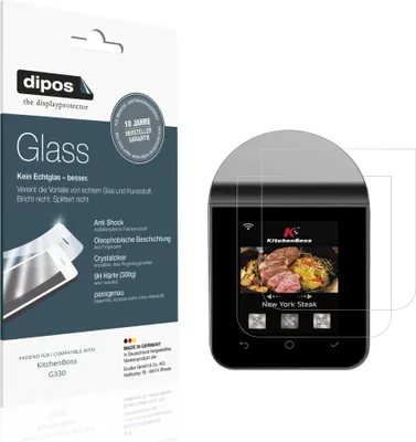Image de 2x Protection ecrán pour KitchenBoss G330 Verre souple Film Protecteur 9H dipos
