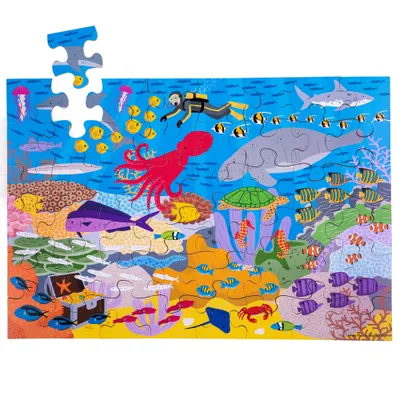 Obrázek produktu pro Podlahové puzzle Podmořský svět 48 dílků