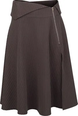 Produktbild von Killstar Mittellanger Rock Damen Nocturne Nights - Midnight Gaze Midi Skirt braun XXL