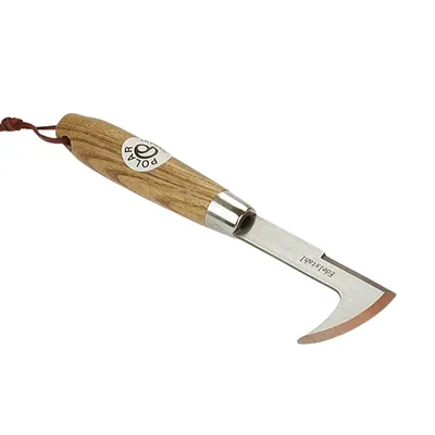 Polar T-341446 Edelstahl Fugenkratzer Kratzer Holzgriff Unkrautgerät