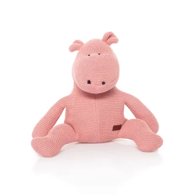 Produktbild von ZOPA Strickspielzeug Nilpferd Rosa