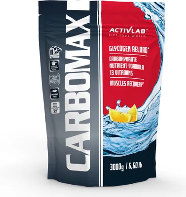 Produktbild von Activlab Carbomax 3000g, Regeneration, Kohlenhydrate, Vitamine, Mineralien - Zitrone