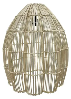 Rotan-Lampenschirm Boho-Stil, H60 cm, E27