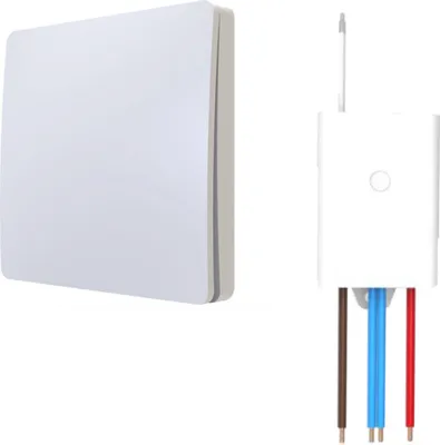 Produktbild von kalb | Funkschalter LED Beleuchtung 230V Taster Drahtlos Batterielos Weiß Schalter und Empfänger