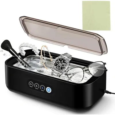 Produktbild von Ultraschallreinigungsgerät, Ultraschallreiniger, Ultraschallgerät, 49.000Hz 650ml Brillenreinigungsgerät, Ultraschallbad Ultrasonic Cleaner