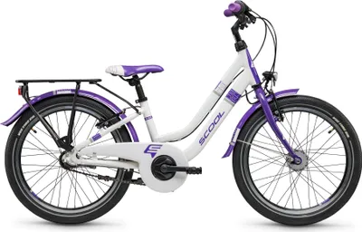 Produktbild von S'COOL chiX twin 20 Zoll 3-Gang Nexus White/Violet | Kinderfahrrad | Jugendfahrrad | 20 Zoll | 3-Gang