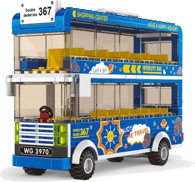 Produktbild von Wange 3970 – Doppeldeckerbus, 257 Teile | Kompatible Bausätze