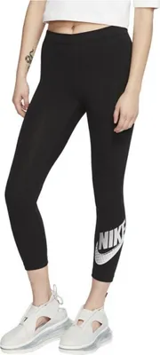 Produktbild von Leggings NIKE NSW Club Crop Futura Schwarz Schwarz XS
