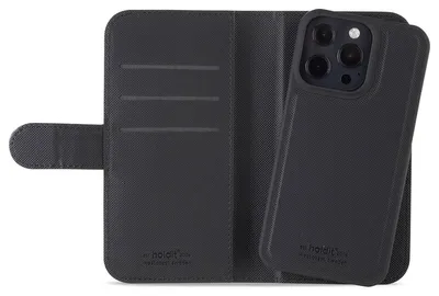 Produktbild von HoldIt Wallet Case Magnet, Geldbörsenhülle, Apple, iPhone 13 Pro, 17 cm (6.7"), Schwarz