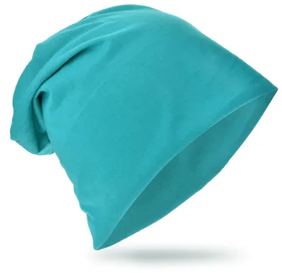 Produktbild von Beanie Muetze Unifarbe Petrol