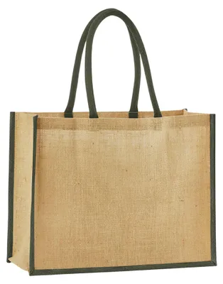 Immagine prodotto di Westford Mill - Borsa della spesa "Classic" LT4135 (taglia unica) (Naturale/Verde oliva)