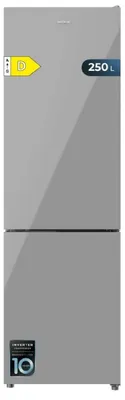 Zdjęcie produktu dla Cecotec Bolero CoolMarket Combi 250 Grey Glass D, 250 l, No Frost (lodówka), SN-T, 3,2 kg/24h, D, Szary