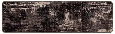 Obrázok produktu pre vidaXL Koberec MARSA Čierny 50 x 200 cm Polyester a PVC