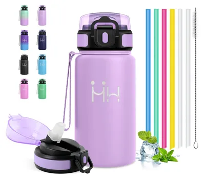 Produktbild von Thermosflasche 500ml Metall, Vakuumisolierte Trinkflasche BPA-frei
