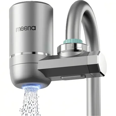 Produktbild von Wasserfilter für Wasserhahn, UV blaues Licht, Turbinenwasserkraft, 8-lagiger intelligenter Trinkwasserfilter, Entfernen Sie Schwermetalle, Gerüche usw