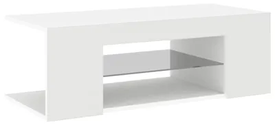 Produktbild von vidaXL TV-Schrank mit LED-Leuchten Weiß 90x39x30 cm