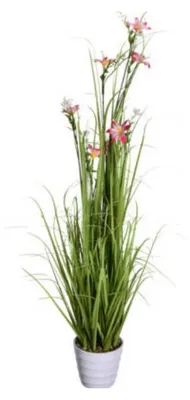 Image de Fleur sauvage artificielle en pot, 100 cm
