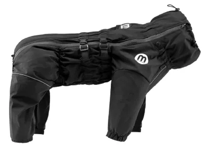 Regenjacke für Hunde, wasserdicht, winddicht, XXL, schwarz