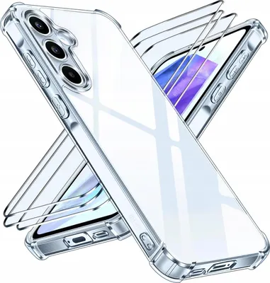 Produktbild von Farblose Verstärkte Anti-Shock-Hülle Für Samsung A36 5G / A56 5G + 3X Glas