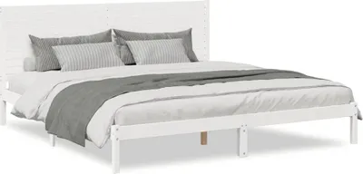 Obrázek produktu pro vidaXL Postel z masivu extra dlouhá bez matrace bílá 180x210 cm