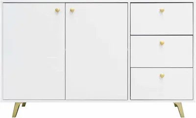 Produktbild von Albello Kommode Selly Kommode für das Schlafzimmer Kommode für das Wohnzimmer Weiß 140x86x41 cm