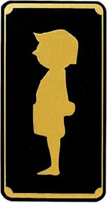 Produktbild von Toilettenschild - JUNGE - Gr. 75 x 150 mm - 308055