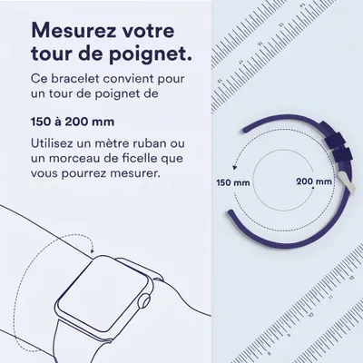 Image de Bracelet Apple Sport pour l'Apple Watch Series 1 - 9 / SE (38/40/41 mm) - Taille M/L - Jaune fluo